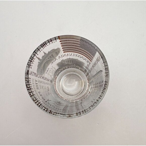 Washington D C Souvenir Shot Glass American Flag Iconic City Landmarks Design - Picture 8 of 9